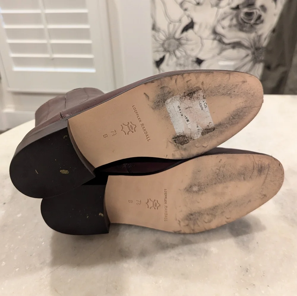 Loeffler Randall Brown Leather Ankle Booties - Picture 4 of 12